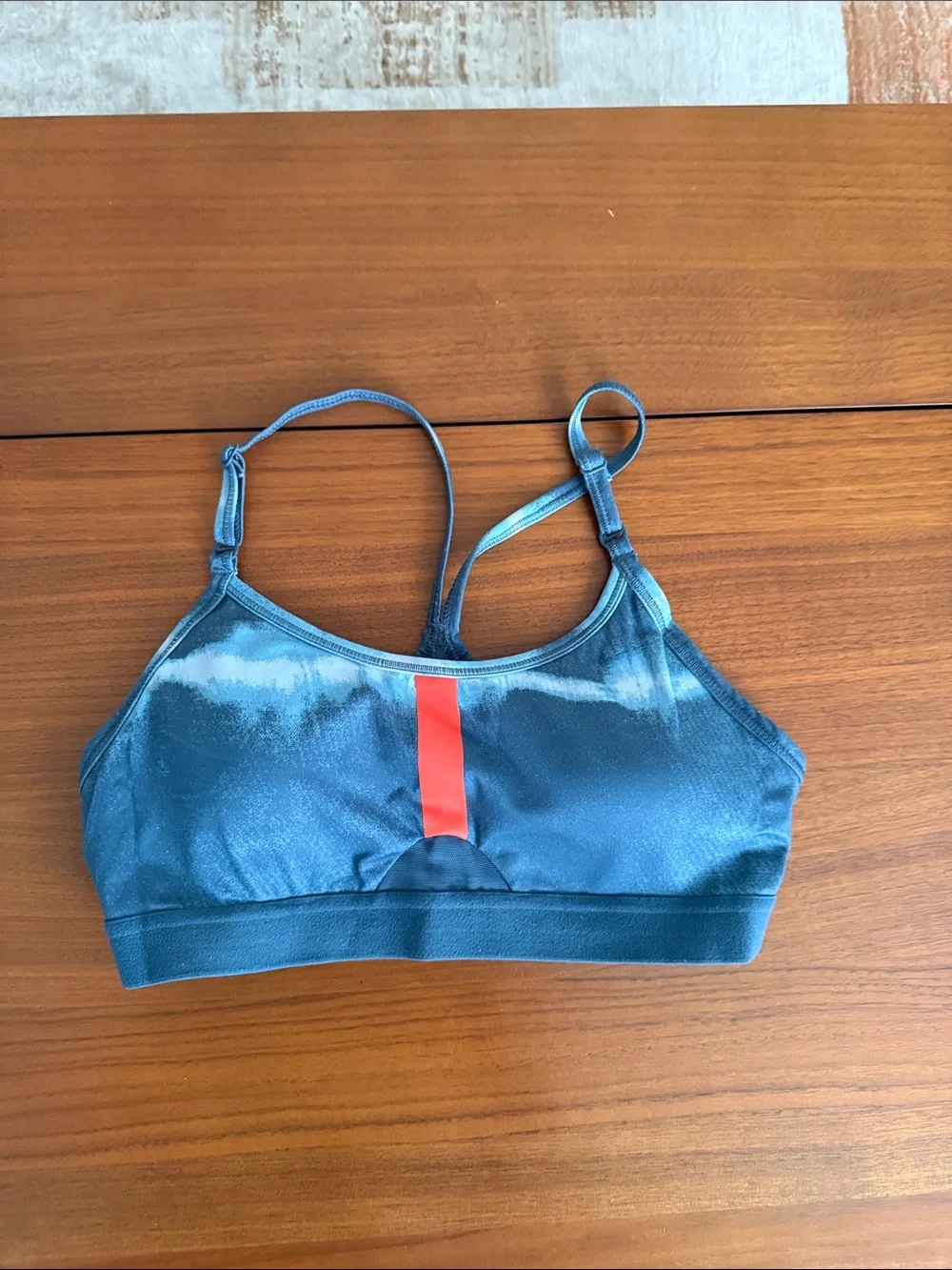 Nike Blue Women's Top with orange Accent
